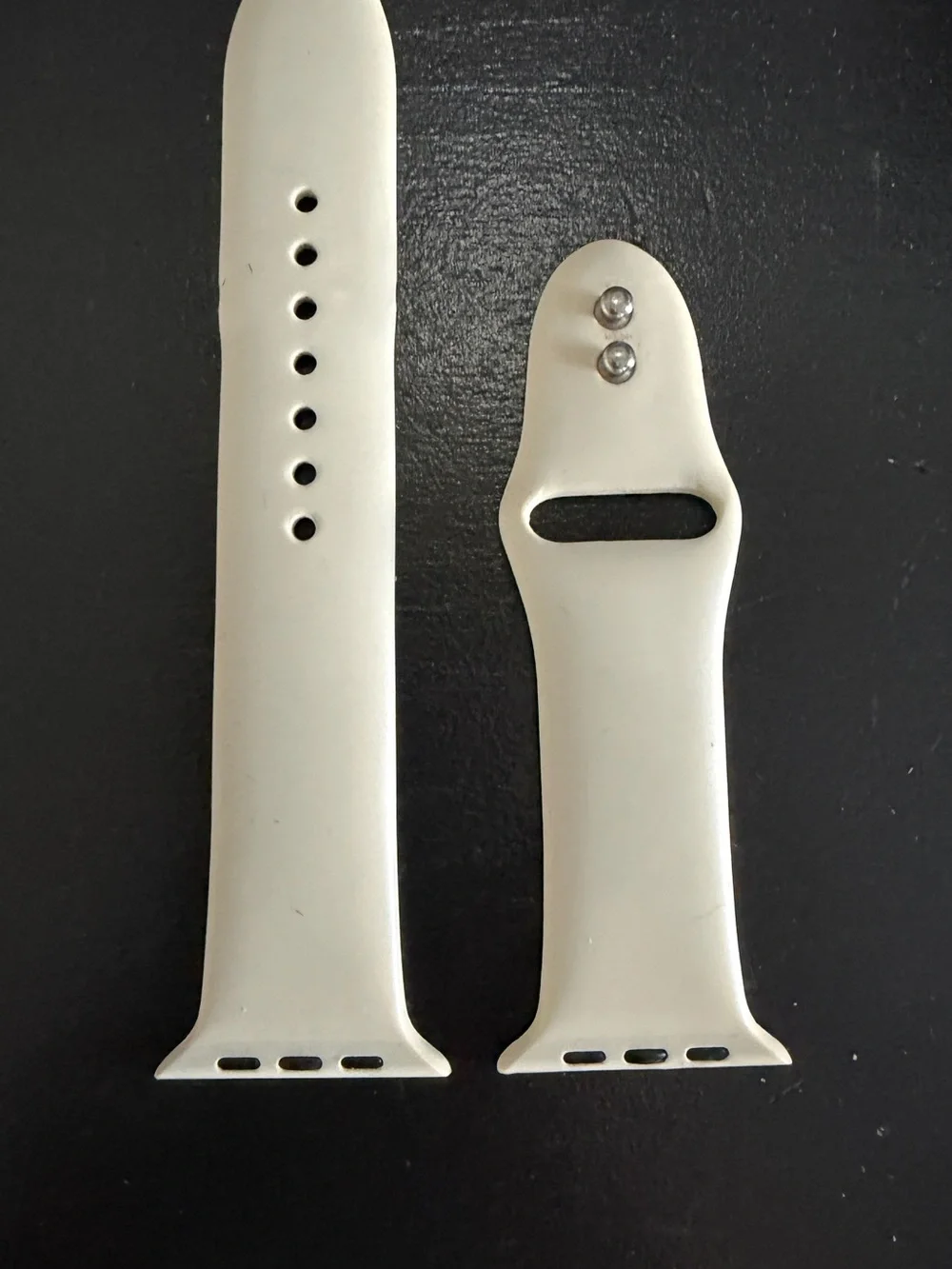 45MM White Silicone Apple Smartwatch Replacement Band